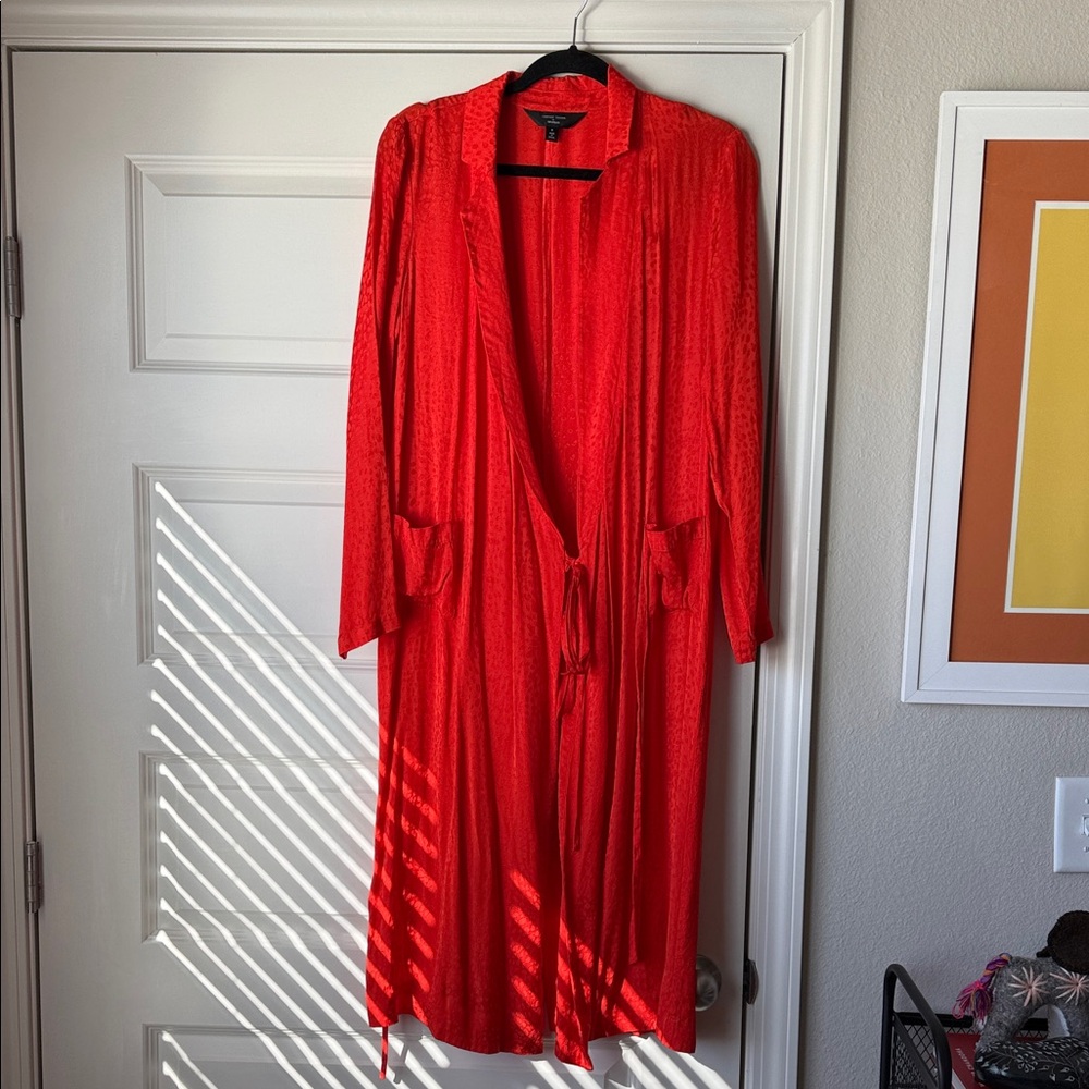 Chrissy Teigen x Revolve Bright Red Long Cardigan